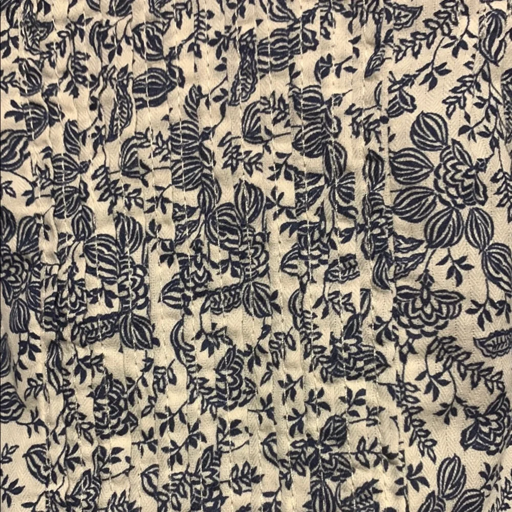 ANA NWT Blue Floral Women's Baby Doll Flutter Sleeve Top - Picture 6 of 12